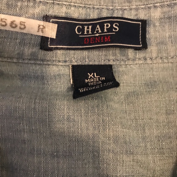 Chaps Denim Chambray Button Down Shirt - Picture 6 of 6